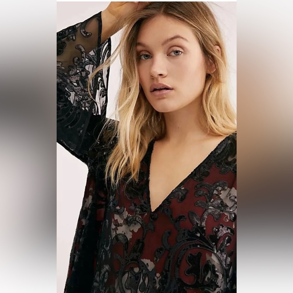 Free People Falling Flowers Frock Dress - image 5